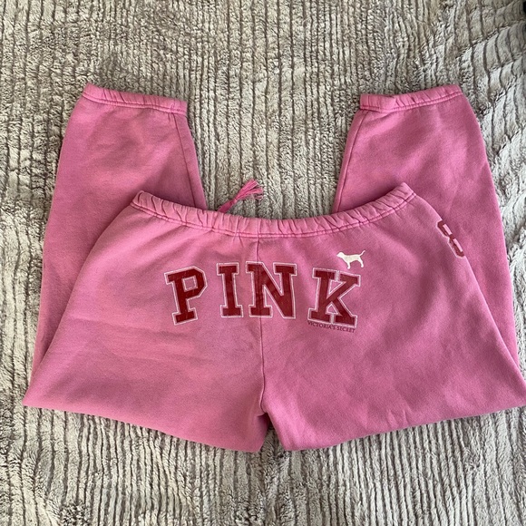 y2k Victoria’s Secret PINK sweatpants Size medium jogger comfy vintage - Picture 6 of 6